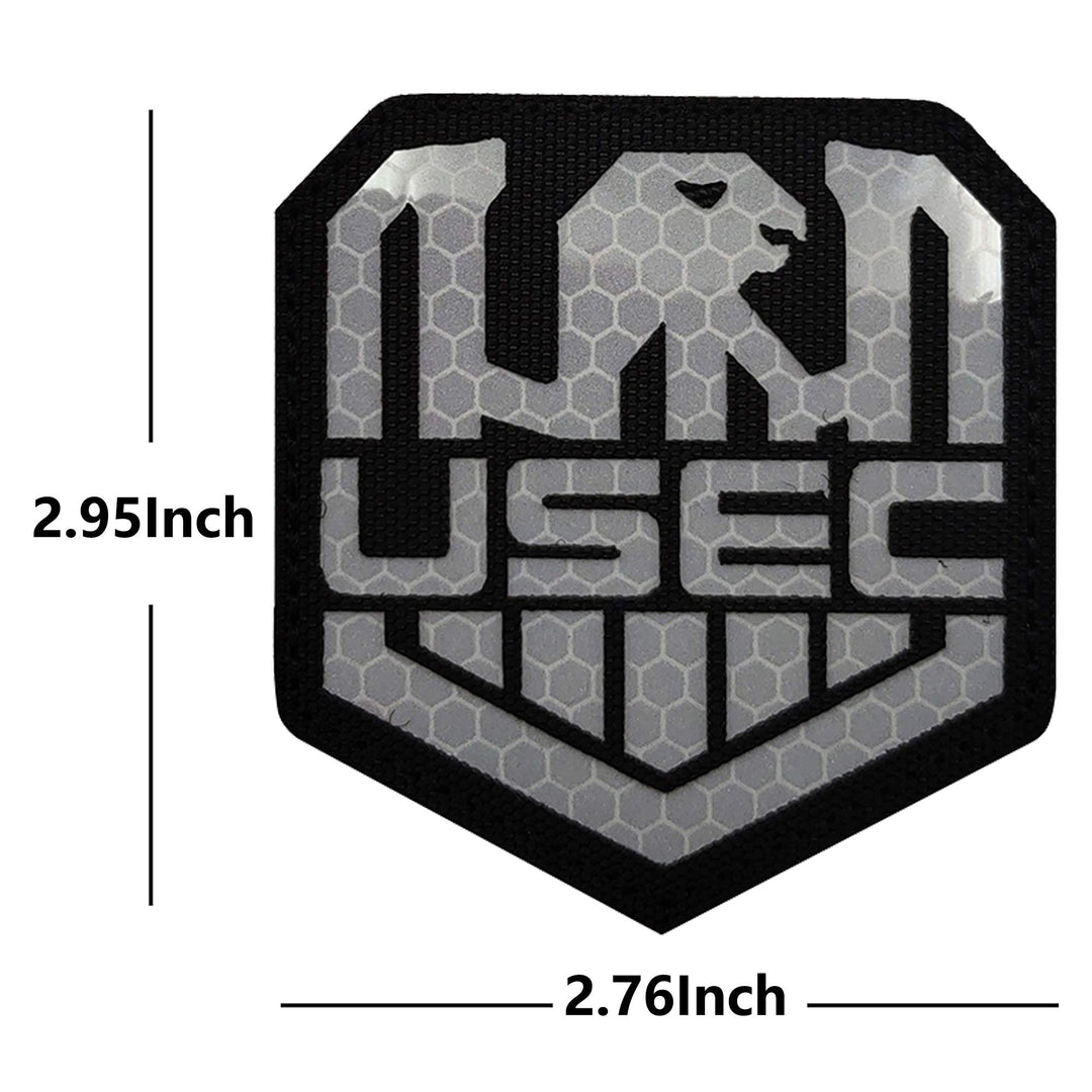 4 Pack Russia Escape from Tarkov Bear USEC IR Infrared Reflective Patch - Tactical Military Badges Decorative Appliques - Hook and Loop Fastener Backing