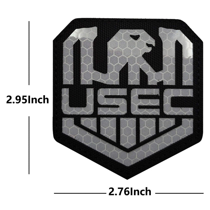 4 Pack Russia Escape from Tarkov Bear USEC IR Infrared Reflective Patch - Tactical Military Badges Decorative Appliques - Hook and Loop Fastener Backing