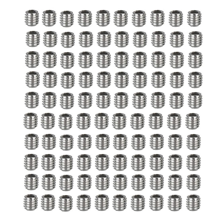M2.5 x 3mm Stainless Steel Hex Grub Screw Internal Hex Drive Cup Allen Head Socket Point Set Screws for Door Handles100 Pcs