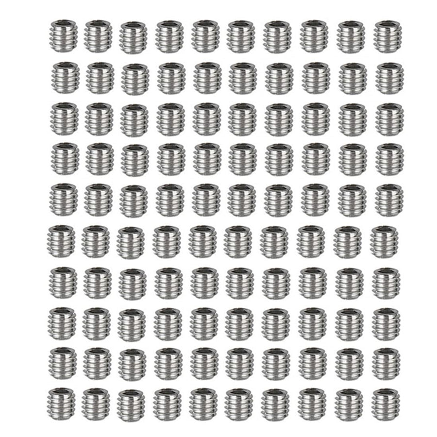 M2.5 x 3mm Stainless Steel Hex Grub Screw Internal Hex Drive Cup Allen Head Socket Point Set Screws for Door Handles100 Pcs