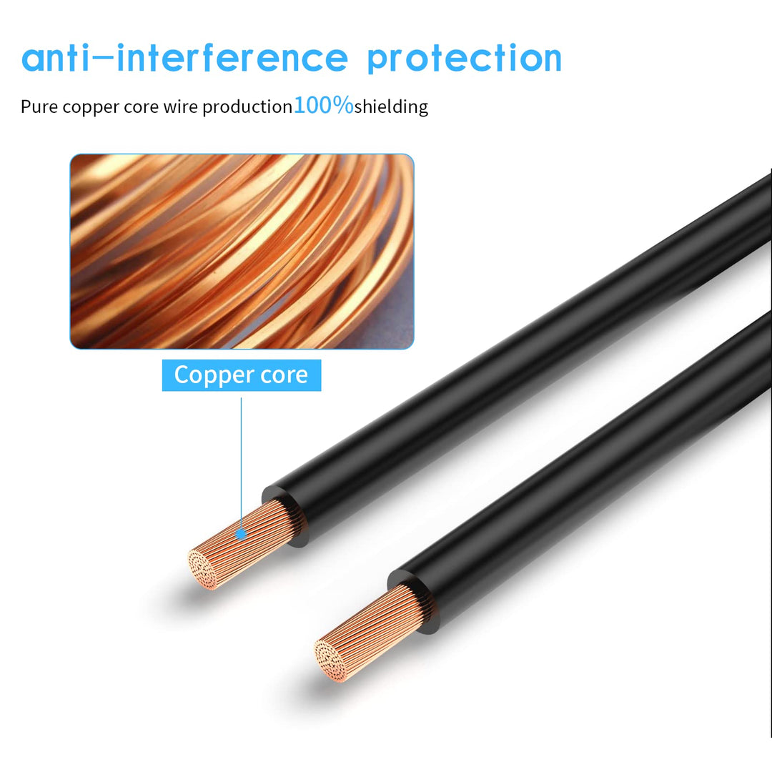 16FT 5M Car Video Extension Cable 4-Pin Aviation Waterproof Shockproof for CCTV Rearview Camera Truck Trailer Camper Bus Motorhome Vehicle Backup Monitor System