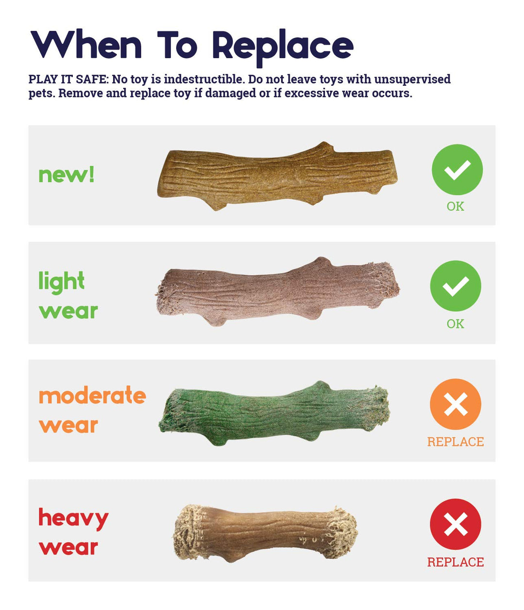 Dogwood Wood Alternative Dog Chew Toy, Medium