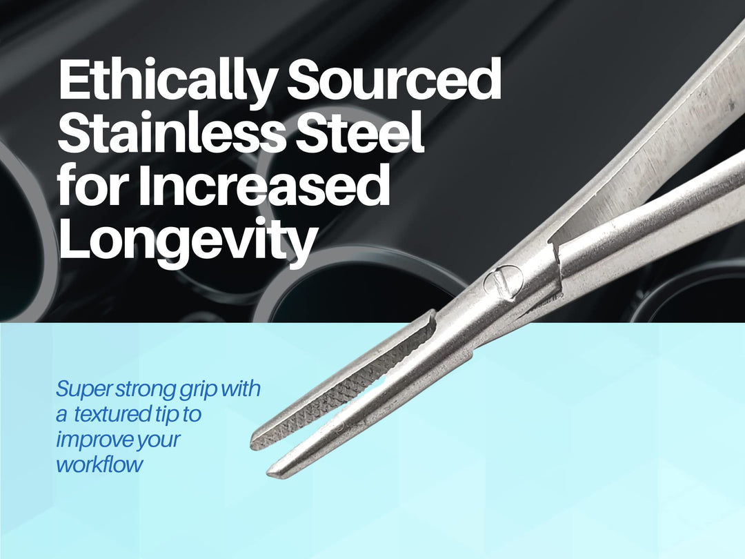 Castroviejo 5.5 inches Micro Needle/Suture Holder Driver with Lock Stainless Steel Needle Driver for Suturing