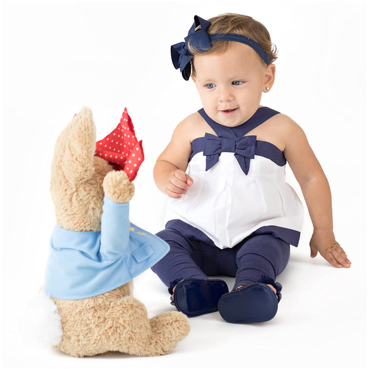 Beatrix Potter Animated Peek-a-Boo Peter Rabbit Sound and Motion Plush Stuffed Animal, 10