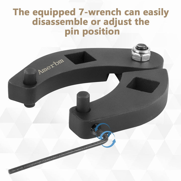 Adjustable Gland Nut Wrench 7463 Universal Hydraulic Cylinder Spanner Wrench on Most Farm and Construction Equipment