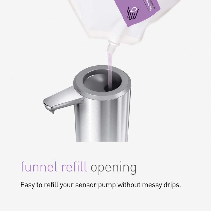 9 oz. Touch-Free Rechargeable Sensor Liquid Soap Pump Dispenser, Rose Gold Stainless Steel