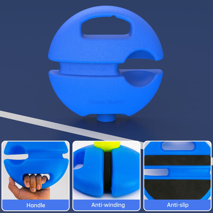 CHEGIF Tennis Trainer Rebound Ball with 2 String Balls, Solo Tennis Training Equipment for Self-Pracitce, Portable Tennis Training Tool, Tennis Rebounder Kit,Suitable for Beginners Sport Exercise