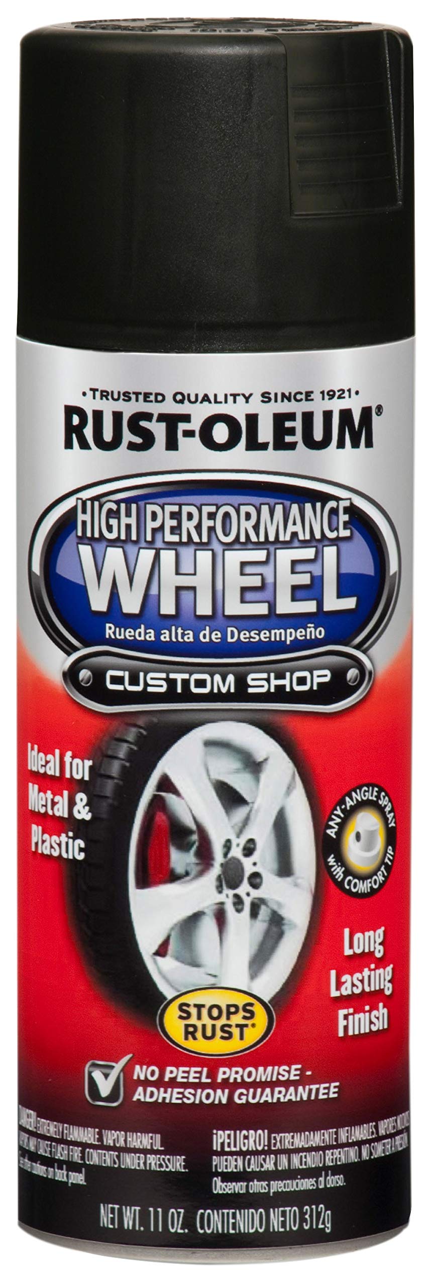 248928 High Performance Wheel Spray Paint, 11 oz, Matte Black
