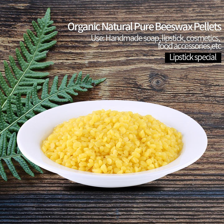 1pack 100% Natural Organic Yellow Beeswax Pellets Cosmetic Grade DIY Homemade Lip Balm Lotions Body Cream Soap Making Ingredients Supplies 50g / 1.76oz (Needle Penetration 1mm) Small in Kind