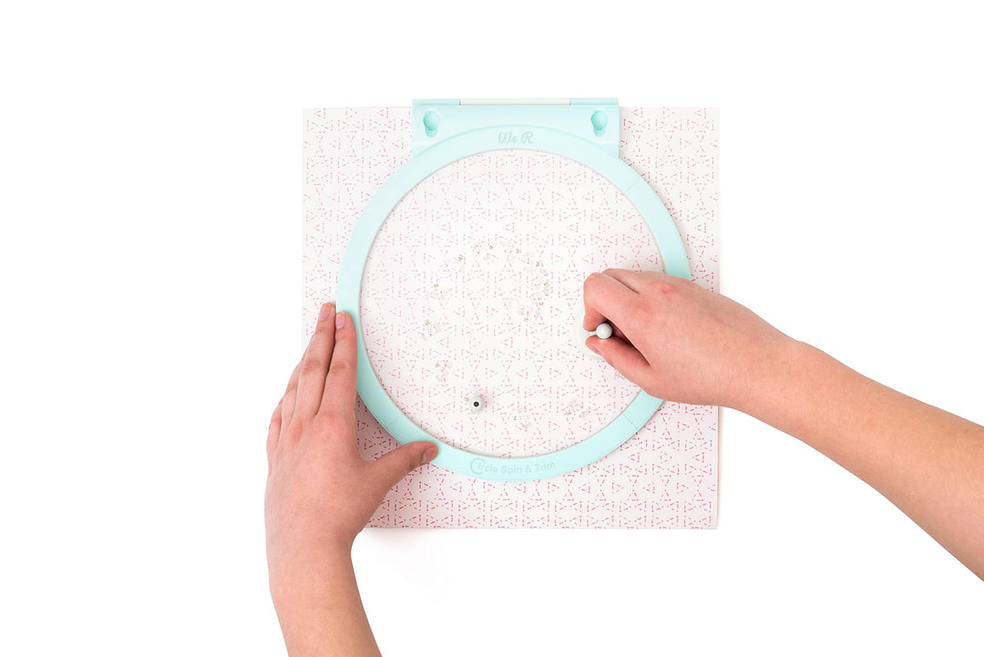 Circle Spin & Trim Tool, Includes Circle Maker Tool & Two Replacement Blades, Rotates 360 Degrees,1 Inch to 8 Inch Circles