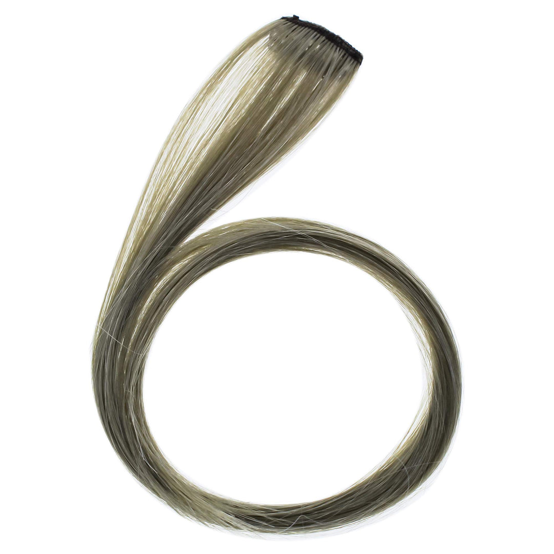 Hairdo Pop Color Strip Extension - Silver Surprise for Women - 18 Inch Hair Extension