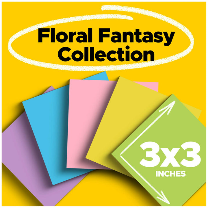Notes - 3 inch x 3 inch, Pack of 18, Multi Color