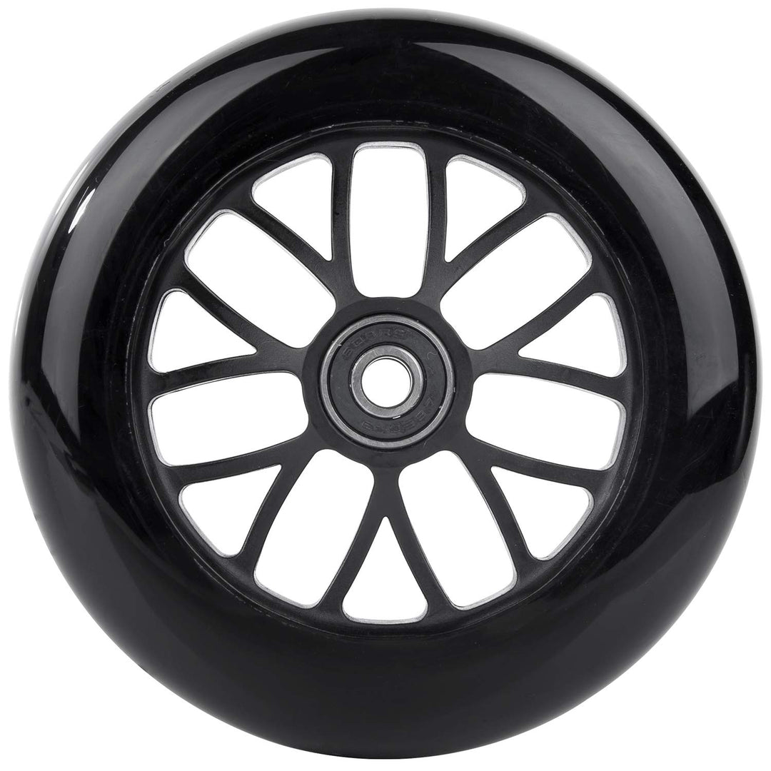 125mm Scooter Wheels 125mmX24mm Scooter Replacement Wheel w/Bearings ABEC-9 for Razor A3 Kick Scooter, DeltaWing Scooter, Swing Wiggle Scooter, Flicker Scooter, Wheel Chair, etc (2-Pack, Black)