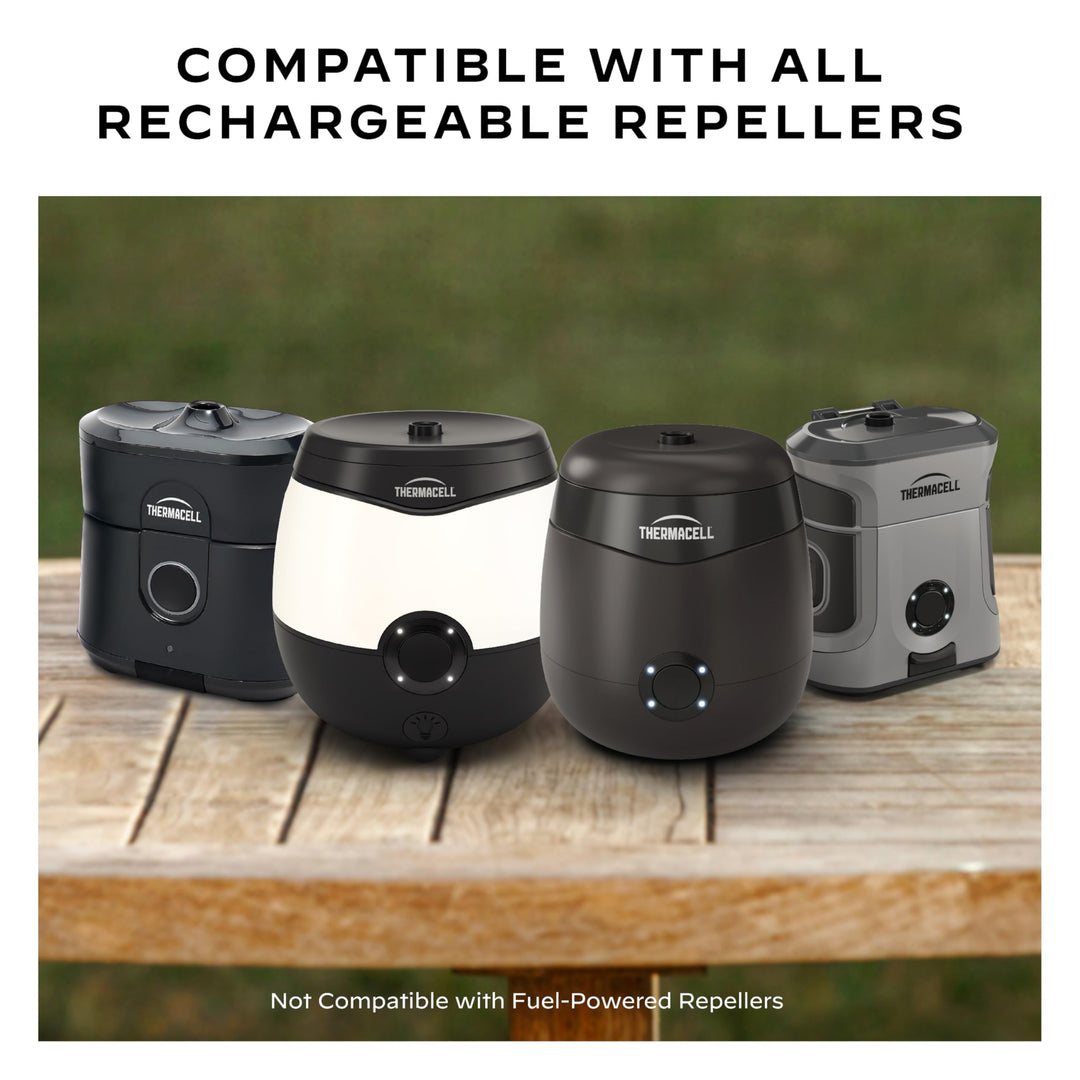 Mosquito Rechargeable Repeller Refills; Compatible with E-Series & Radius Only; 20 Foot Mosquito Protection Zone; Bug Spray Alternative; Scent Free; No Candle or Flame