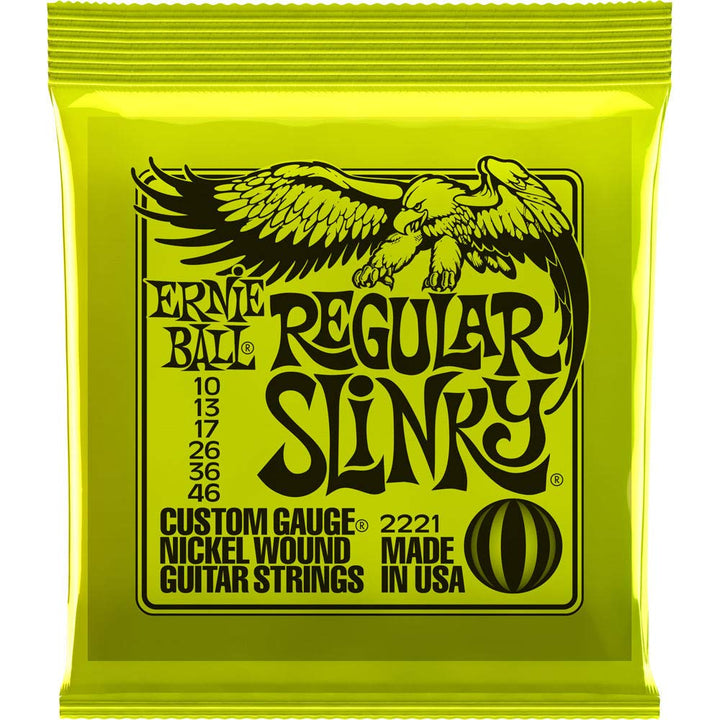 2221 Nickel Regular Slinky Electric Guitar Strings 3 Pack