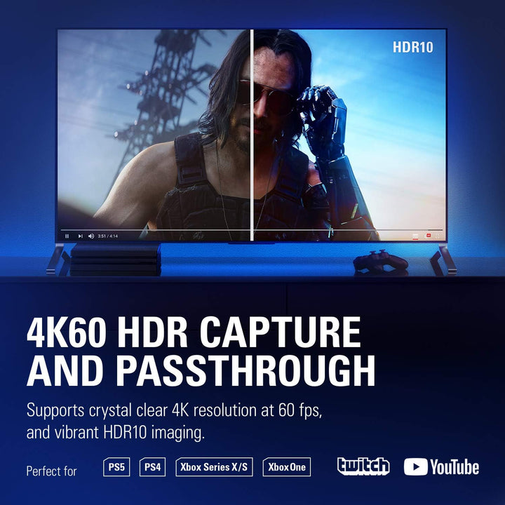 4K60 Pro MK.2, Internal Capture Card, Stream and Record 4K60 HDR10 with ultra-low latency on PS5, PS4 Pro, Xbox Series X/S, Xbox One X, in OBS, Twitch, YouTube, for PC