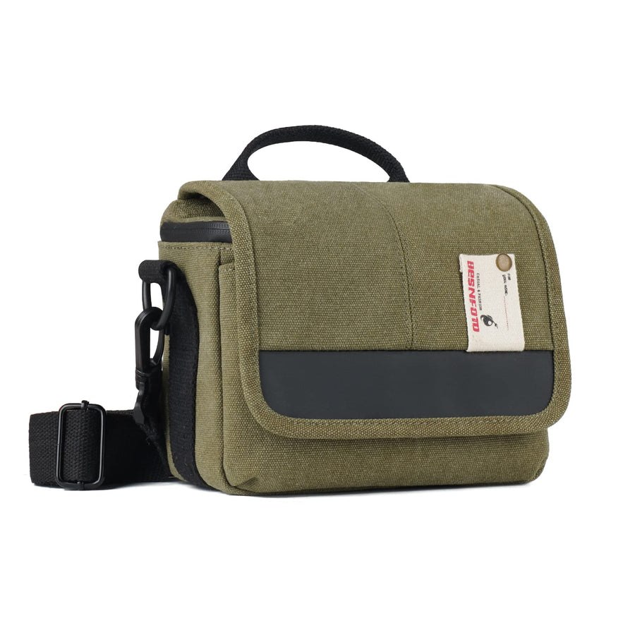 Camera Bag Small Mirrorless Camera Shoulder Bag Purse Waterproof Canvas Cute Compact Camera Messenger Bag Case for Women and Men