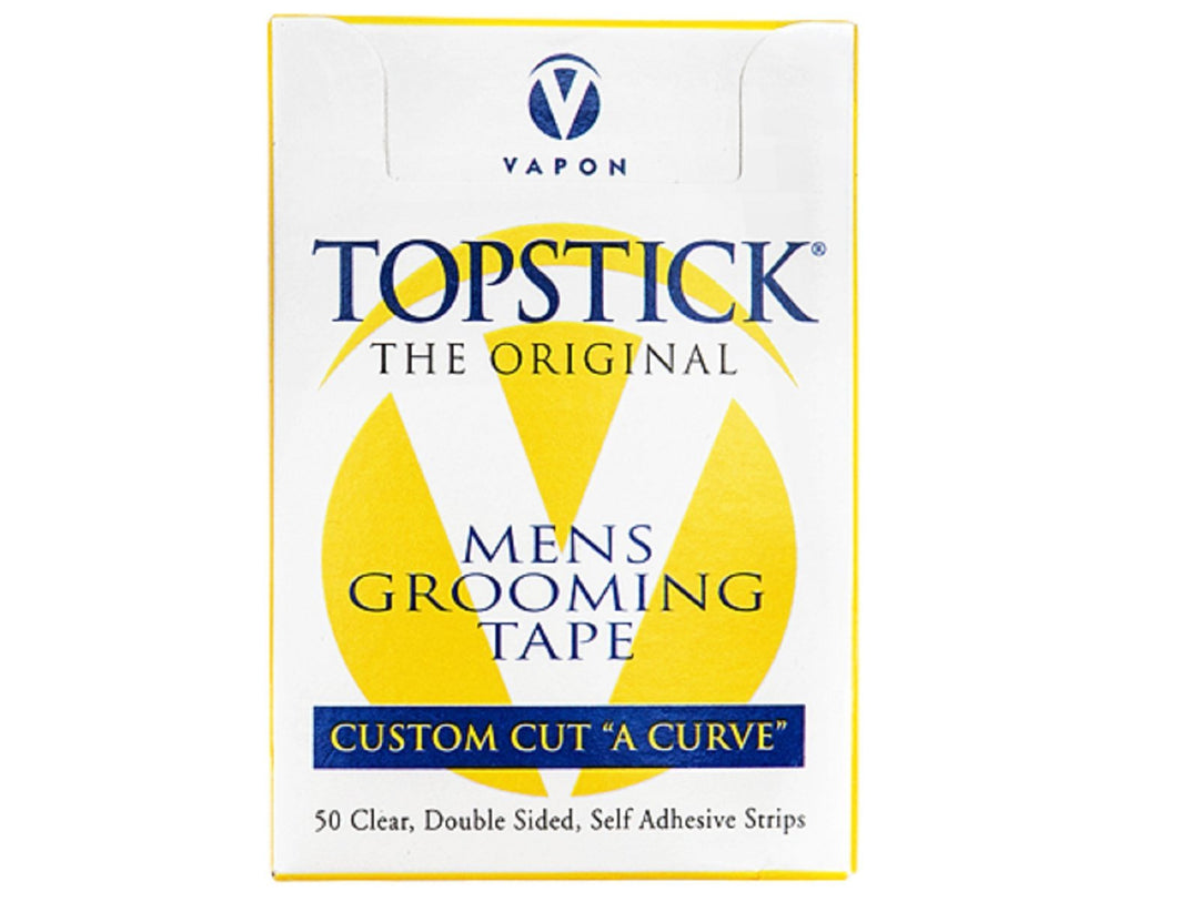 Topstick The Original Custom Cut A CurveMen's Grooming Tape - 50 Strips Box