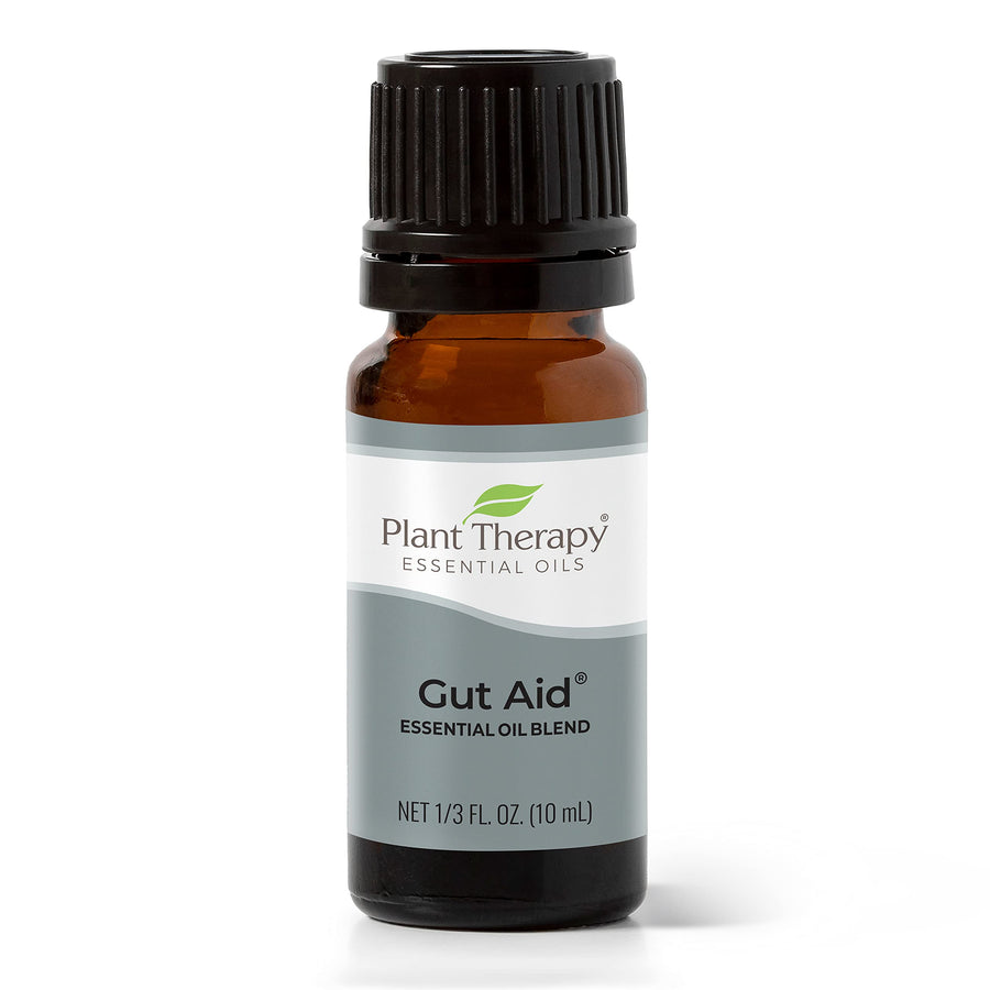 Gut Aid Essential Oil Blend 10 mL (1/3 oz) 100% Pure, Undiluted, Natural Aromatherapy for Upset Stomach Relief