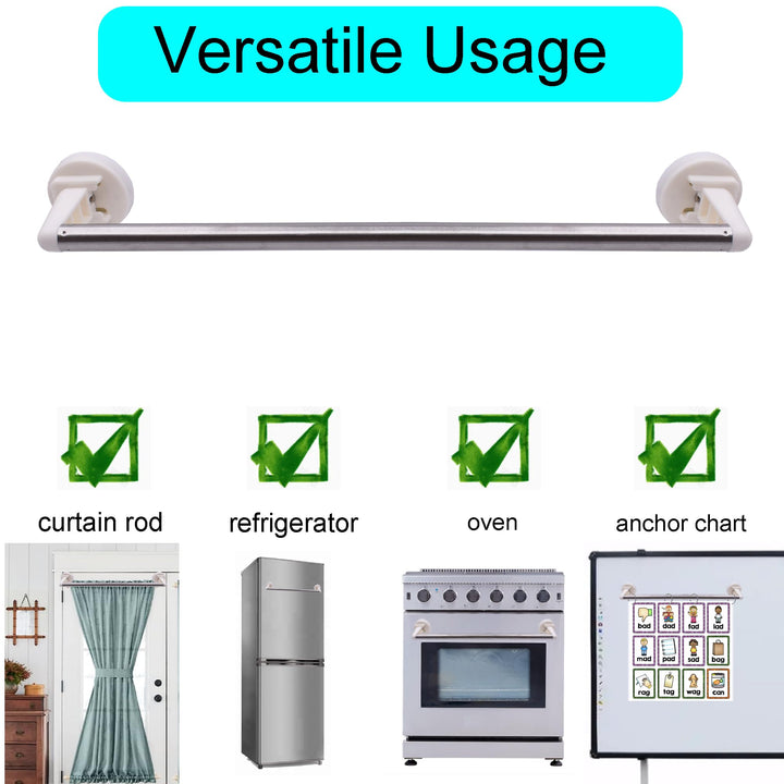Type-C Magnetic Towel Bar Holder Rack Hanger for Refrigerator, Kitchen Sink,Oven -Hold Curtain,Towel,Bath Towel,Flag-16 to 38