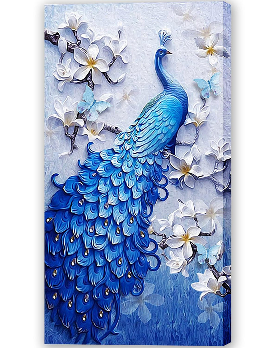 Large Diamond Painting Peacock,Peacock Diamond Painting Kits for Adults 17.7x29.5inch,Full Drill Diamond Art Kits for Adults Peacock for Home Wall Decor