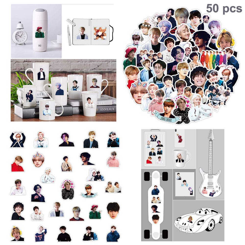 Hills Fans Bangtan Boys Bag Gift Sets Including Drawstring Bag Backpack Stickers,Lanyard,Face-Masks,Keychain,Necklace,Bracelets,Phone Ring Holder, Button Pins