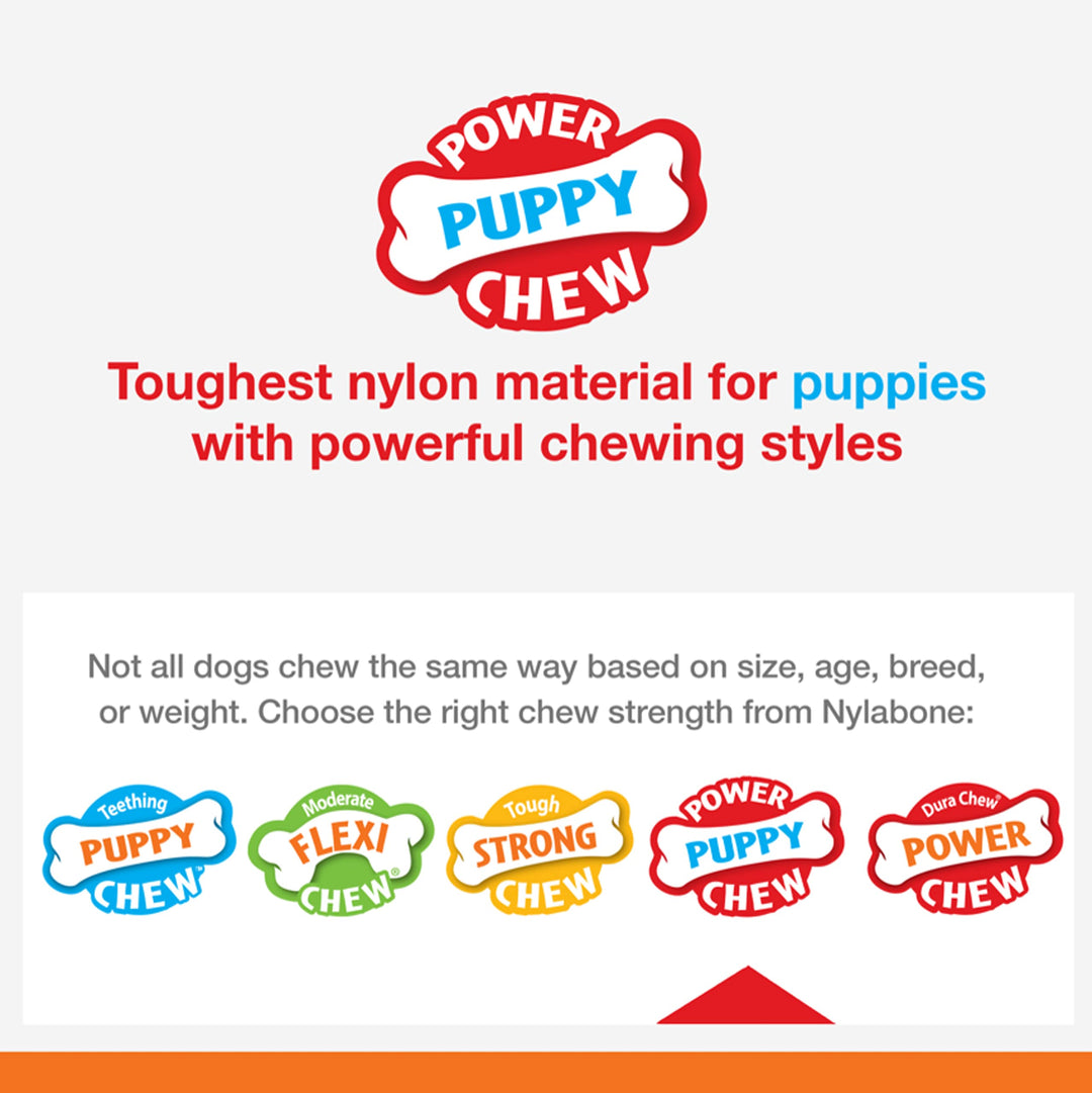 Teething Rings Power Chew Toy for Dogs, Dog Toys for Aggressive Chewers, Bacon Flavor, Small - Up to 25 Ibs, 1 Count