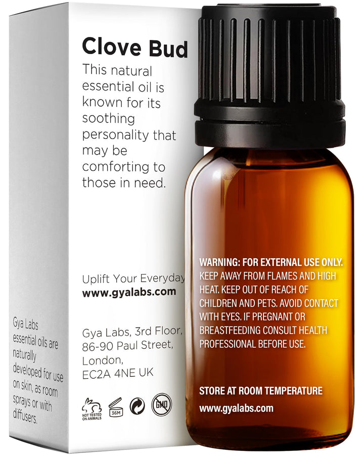 Clove Oil for Oral Care - 100% Natural Clove Essential Oil for Oral Care - Clove Oil for Teeth Gums Hair Skin & Candle Making - Earthy Spicy Scent (0.34 Fl Oz)
