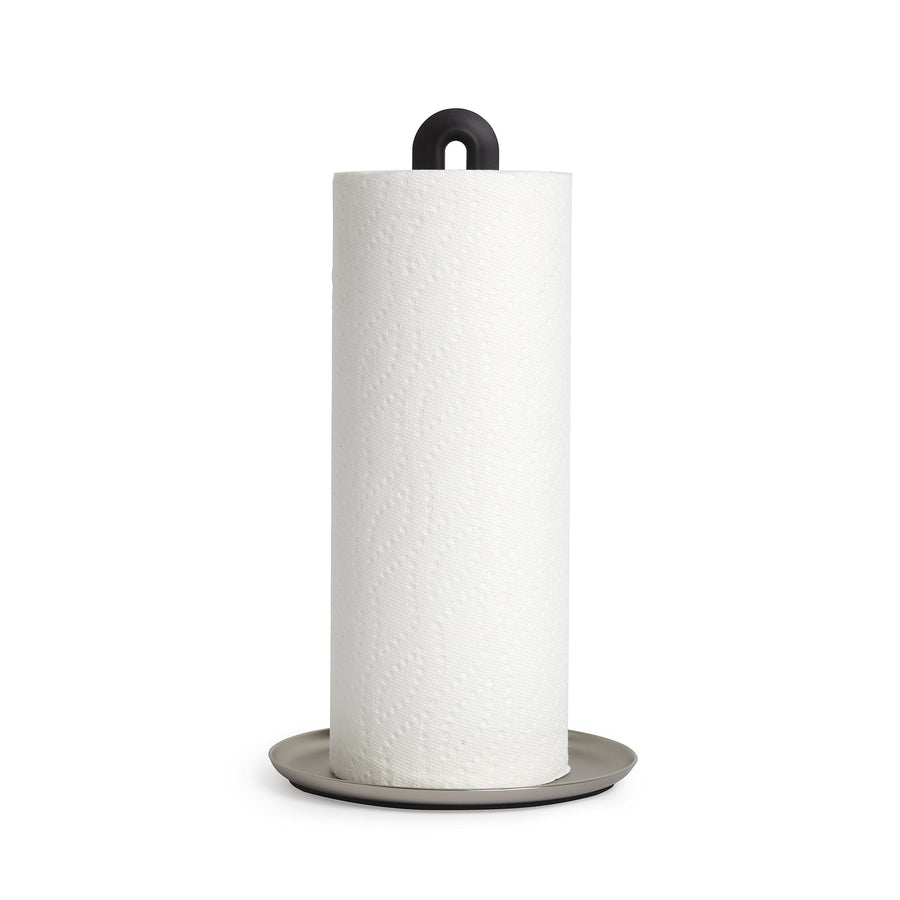1005264-047 Keyhole Paper Towel Holder,Black/Nickel