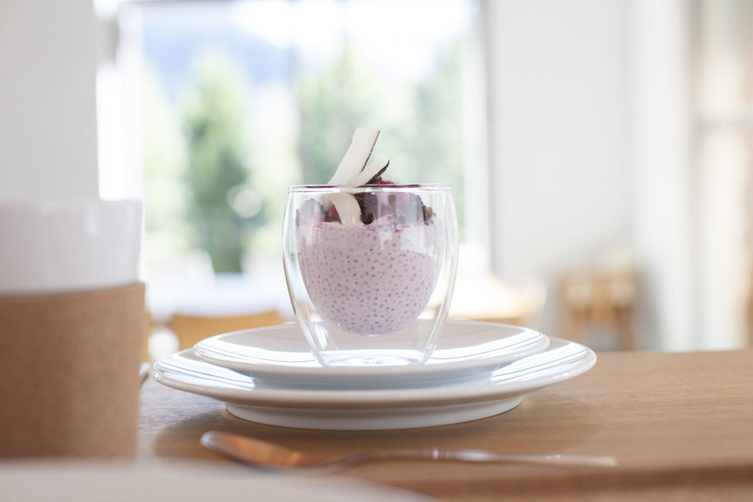 2.5oz Pavina Double Wall High-Heat Borosilicate Glass, Set of 2, Clear