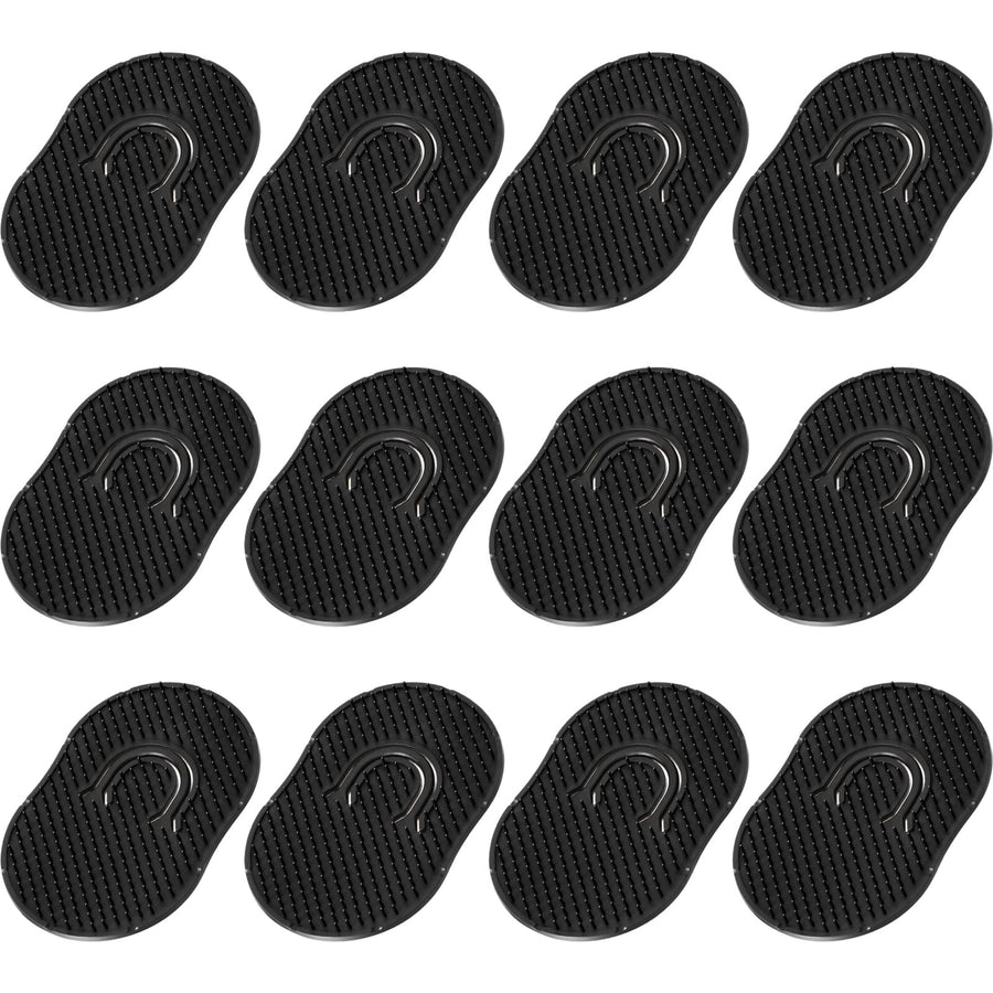 12 Packs Men's Hand Combs with Portable Soft Scalp Massage Brush for Hair, Travel, and Pets (Black)