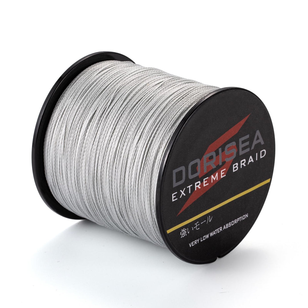 Extreme Braid 100% Pe Grey Braided Fishing Line 109Yards-2187Yards 6-550Lb Test Fishing Wire Fishing String-Abrasion Resistant Incredible Superline (300m/328Yards 80lb/0.48mm)