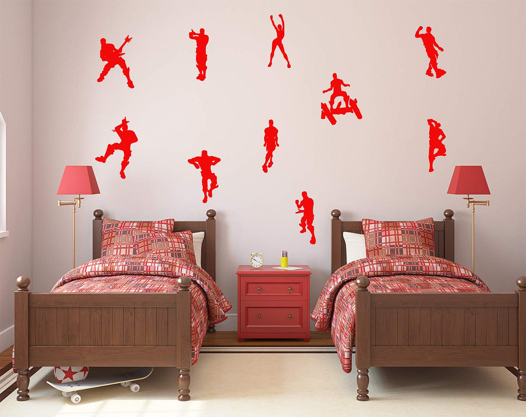 Game Wall Decal Wall Sticker Poster Floss Dancing Decal Nursery Boys Room Wall Vinyl Decal Game Stickers (Blue)