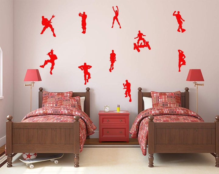 Game Wall Decal Wall Sticker Poster Floss Dancing Decal Nursery Boys Room Wall Vinyl Decal Game Stickers (Blue)