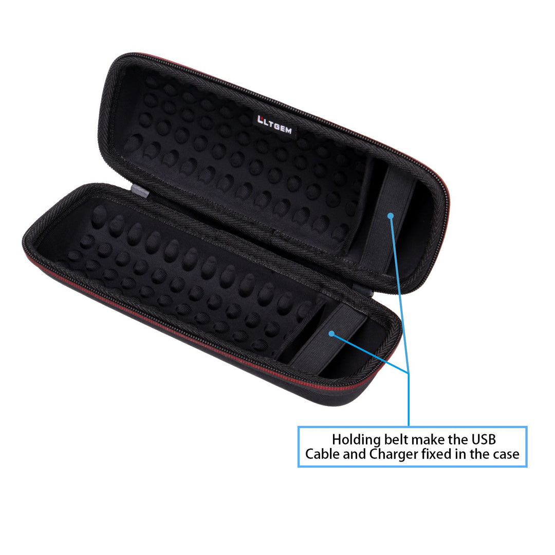 LTGEM EVA Hard Case Compatible with JBL FLIP 5 or JBL FLIP 6 Waterproof Portable Speaker (Green)