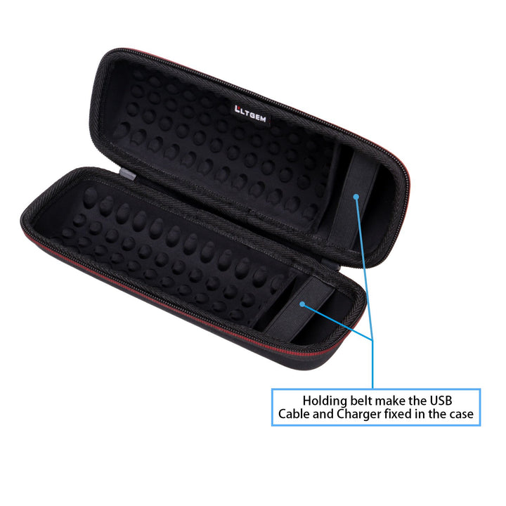 LTGEM EVA Hard Case Compatible with JBL FLIP 5 or JBL FLIP 6 Waterproof Portable Speaker (Green)