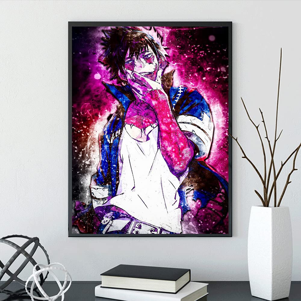 DIY 5D Diamond Painting Anime by Number Kits Full Drills for Adults, Cross Stitch Crystal Rhinestone Embroidery Pictures Arts Craft for Home Wall Decor Gift.(M-H-A-73-30X40)