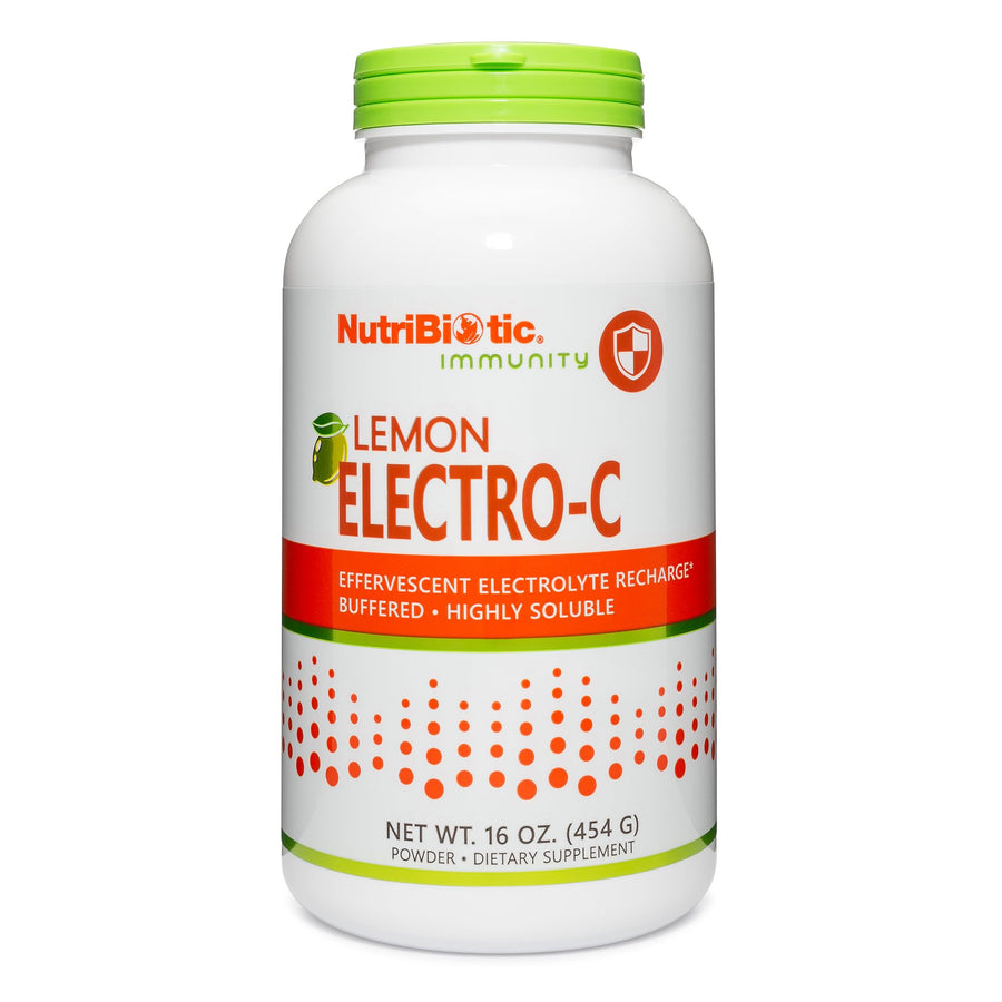 - Lemon Electro-C, Vitamin C & Electrolyte Powder, 16 OZ | 850 Mg Vitamin C Per Serving | Effervescent Electrolyte Recharge | Buffered & Highly Soluble | Free of Calories, Gluten & Non-GMO