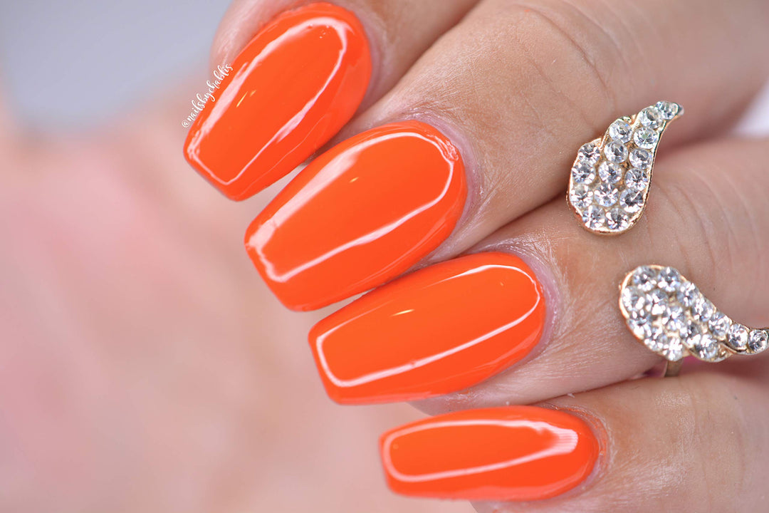 Shellac Soak Off UV LED Gel Nail Polish - Orange Sweetie (027) 10ml