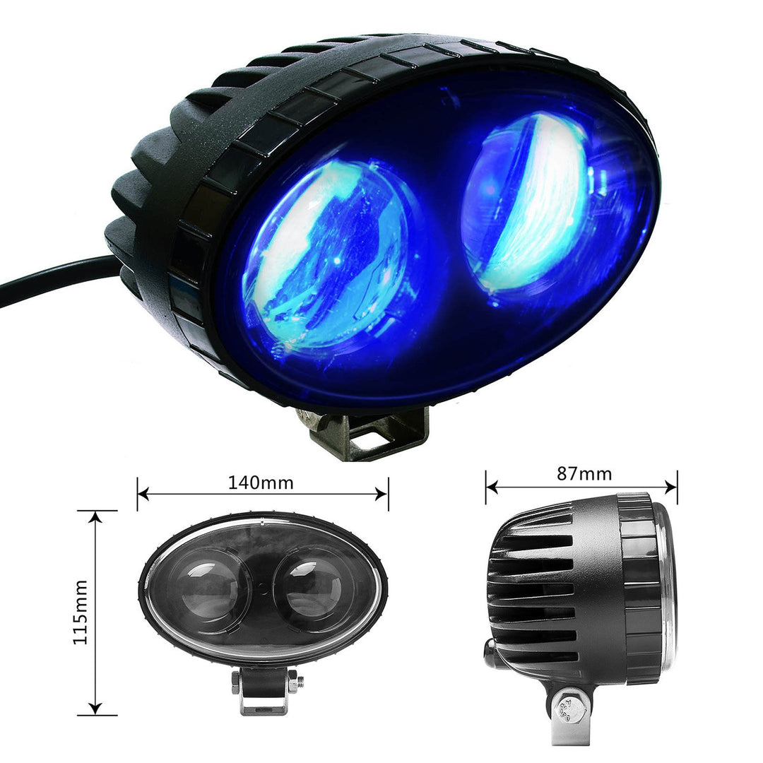 8W CREE Blue LED Forklift Light Safety Light Spot Light Warehouse Pedetrian Warning Light, 9V-60V LED Safety Light, 250LM