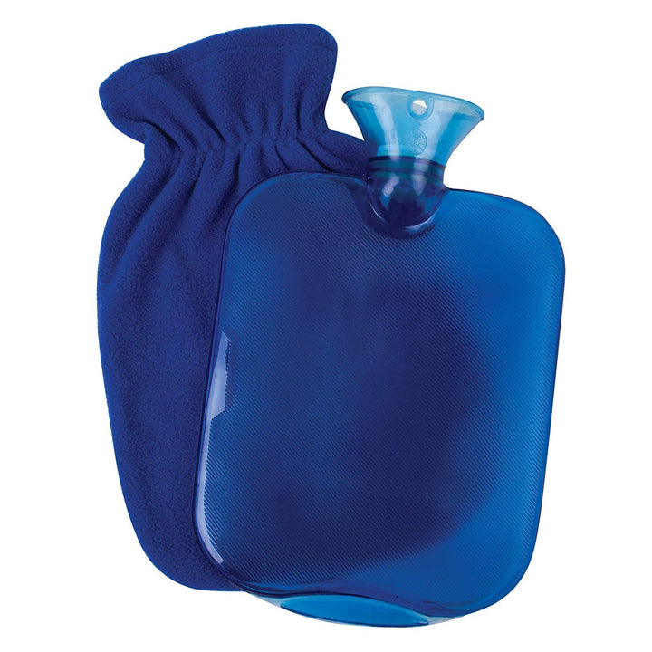 Health Brands Hot Water Bottle with Fleece Cover