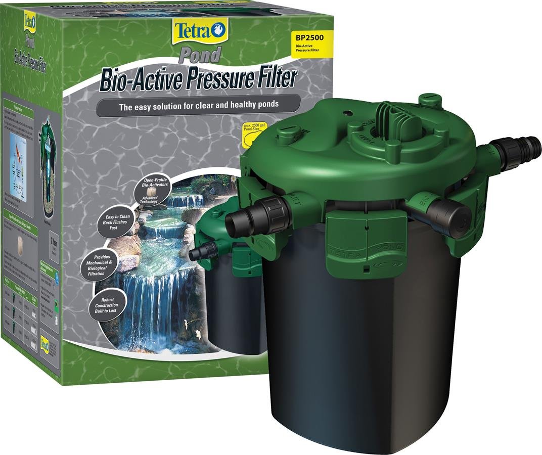Pond Bio-Active Pressure Filter, For Ponds Up to 2500 Gallons