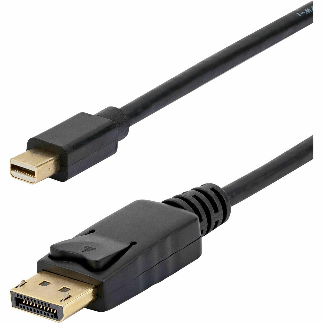 10ft Mini DisplayPort to DisplayPort Cable - M/M - mDP to DP 1.2 Adapter Cable - Thunderbolt to DP w/ HBR2 Support (MDP2DPMM10) , Black
