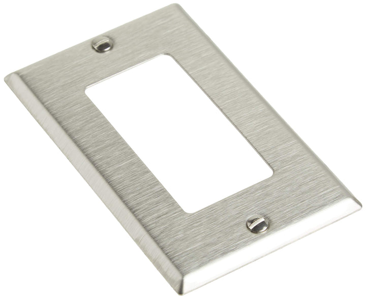 84401-40 1-Gang Decora/ GFCI Device Decora Wallplate, Device Mount, Stainless Steel.