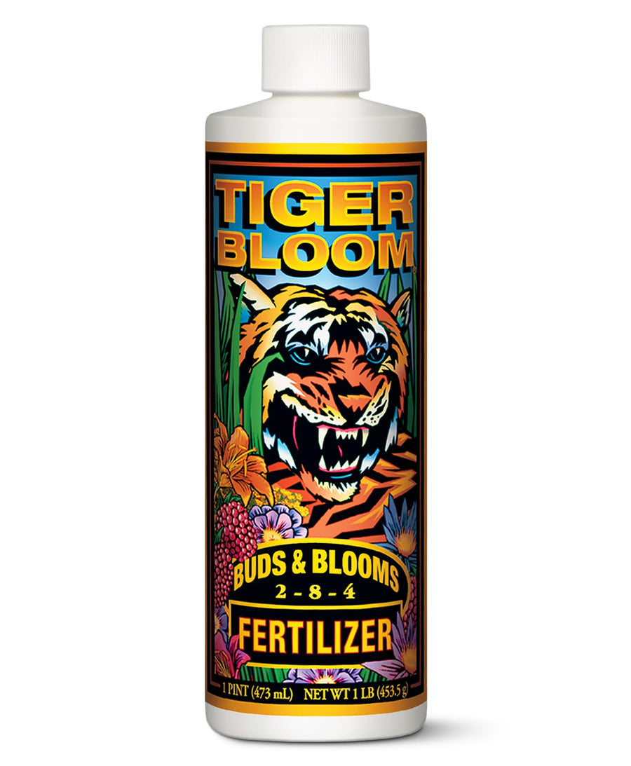 Tiger Bloom Liquid Fertilizer Concentrate - Fast Acting Formula for Vicious Growth with Phosphorus - Encourages Fruit, Flower & Bud Development, NPK 2-8-4 (Pint)