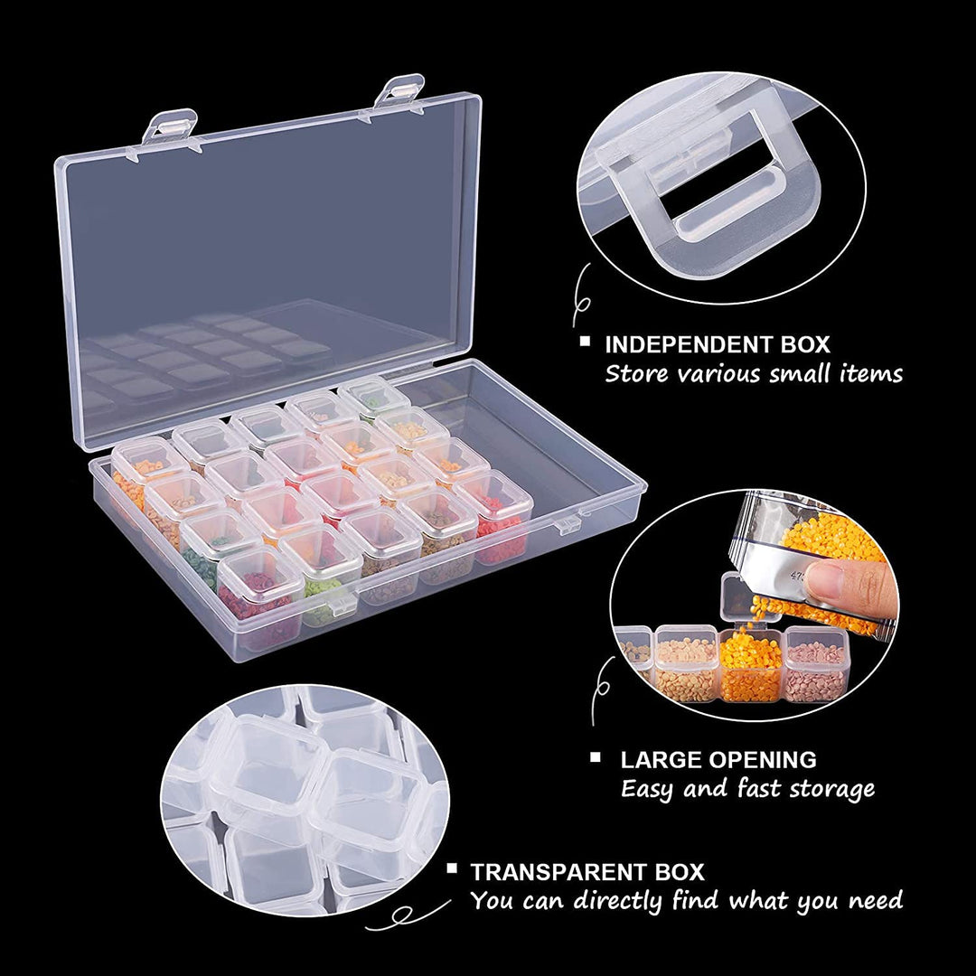 Diamond Painting Accessories,Diamond Painting Tools with Cute Blue Roller and Diamond Embroidery Box for DIY Diamond Painting Art