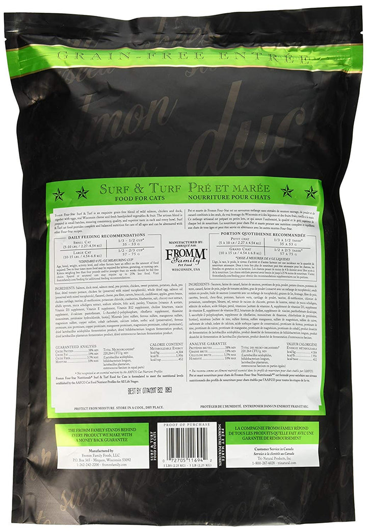 Four-Star Surf & Turf Cat Food, 5 Lb