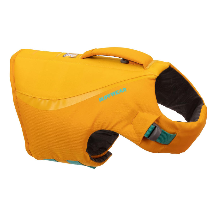 , Float Coat, Dog Life Jacket, Swimming Safety Vest with Handle, Wave Orange, Small