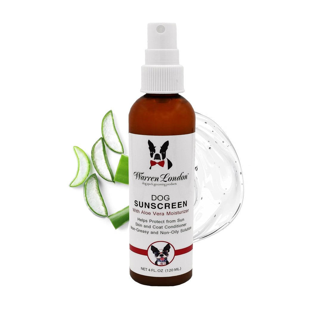 Dog Sunscreen Spray Protection with Aloe Vera I Dog Skin Soother I Puppy Sunblock I Made in USA- 4oz