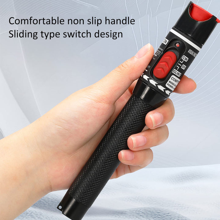 Visual Fault Locator 50KM 50mW Fiber Optic Cable Tester Meter VFL Red Light Pen Light Source Testers (50 KM)